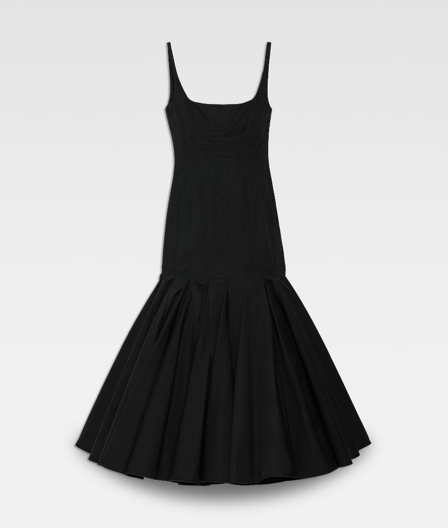 Платье на низкой талии тренд 